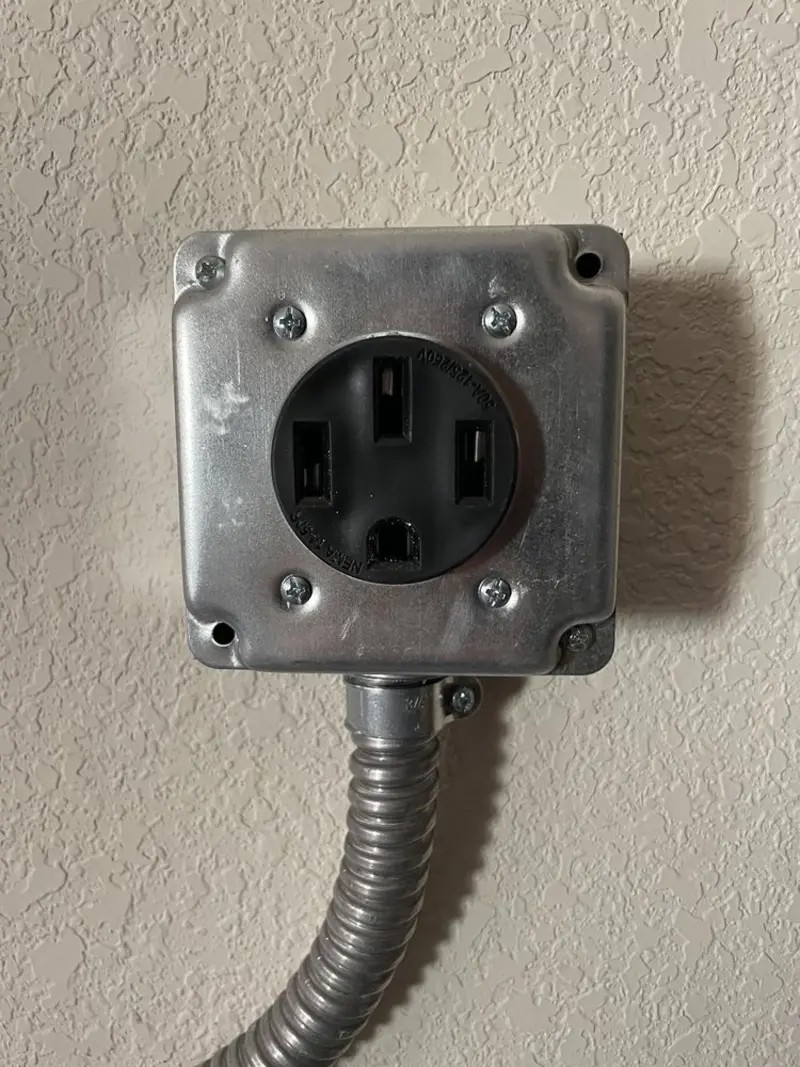 NEMA 14-50 outlet installed for Electrical Panel Upgrade in O'Fallon